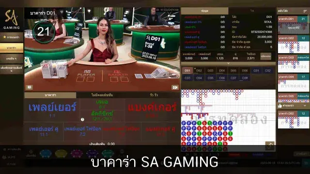 ห้องเดิมพัน บาคาร่า SA Gaming